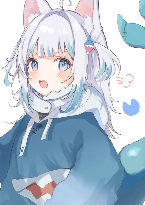 がうるぐら 「#gawrtねこぐら 」|ろあのイラスト