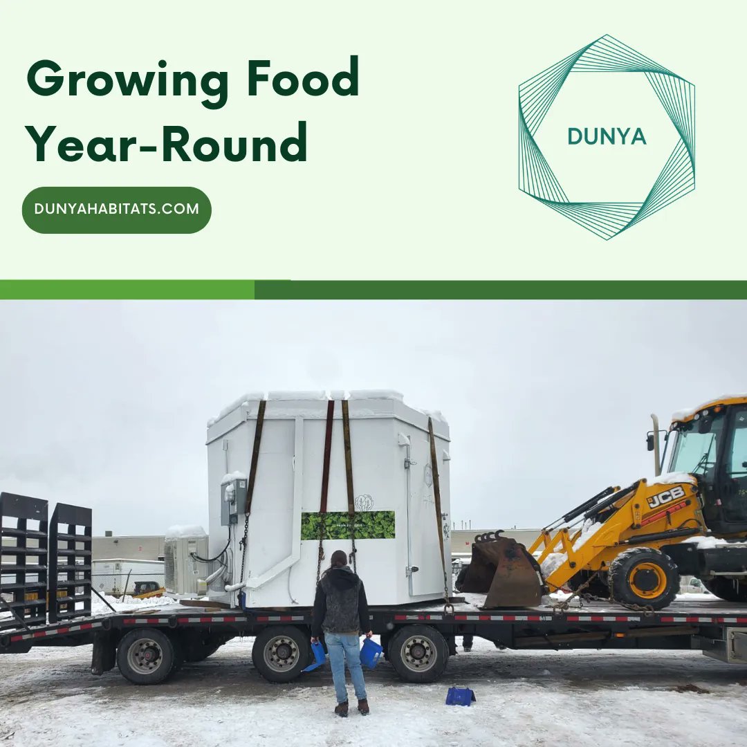 Our latest unit is headed to an Indigenious community member up North. Hydroponic systems allow for growing food year-round, no matter the weather conditions. #DunyaHabitats