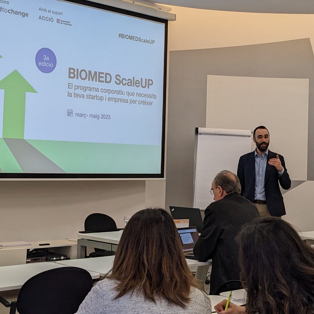 CataloniaHealth's tweet photo. 🚀 How to prepare your company for growth?
Today we presented the 3rd edition of the #BIOMEDScaleUP with @XavierMarcet, president of @LeadtochangeLTC and mentor of the programme
Interested in joining the programme? https://t.co/rx9JN7YbVf
👉 Show your interest before Feb 20 https://t.co/E1flNsOIW5