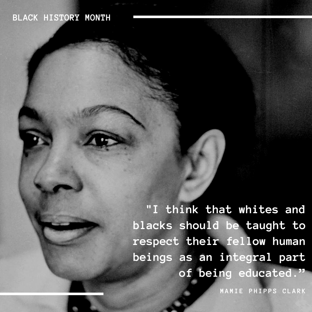 Dr. Clark earned her bachelor’s and master’s degree from Howard University. Her work was the foundation for the seminal doll experiment that shed light on the negative consequences of internalized racism. 

#Blackhistorymonth  #Blackmentalhealth #Blackpsychology #Blackwellness