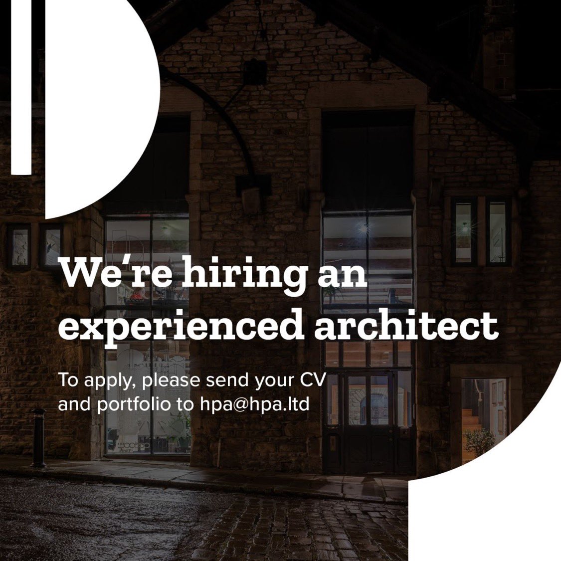 We’re hiring! <a href="/RIBAjobs/">RIBA Jobs</a> #architect #jobs <a href="/RIBANorthWest/">RIBA North West</a> #architectjobs #northwest #lancashire #cumbria
