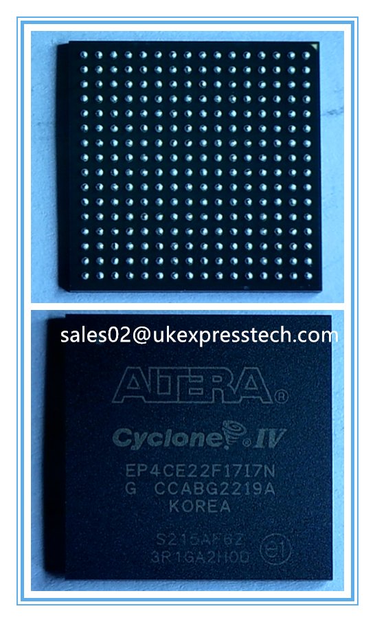 EP4CE22F17I7N FPGA - FPGA - Field Programmable Gate Array by:Intel / Alterahas been delivered today Do you have other RFQs about IC or testing equipment we could help ？ We will give our best and reasonable price just for your reference.