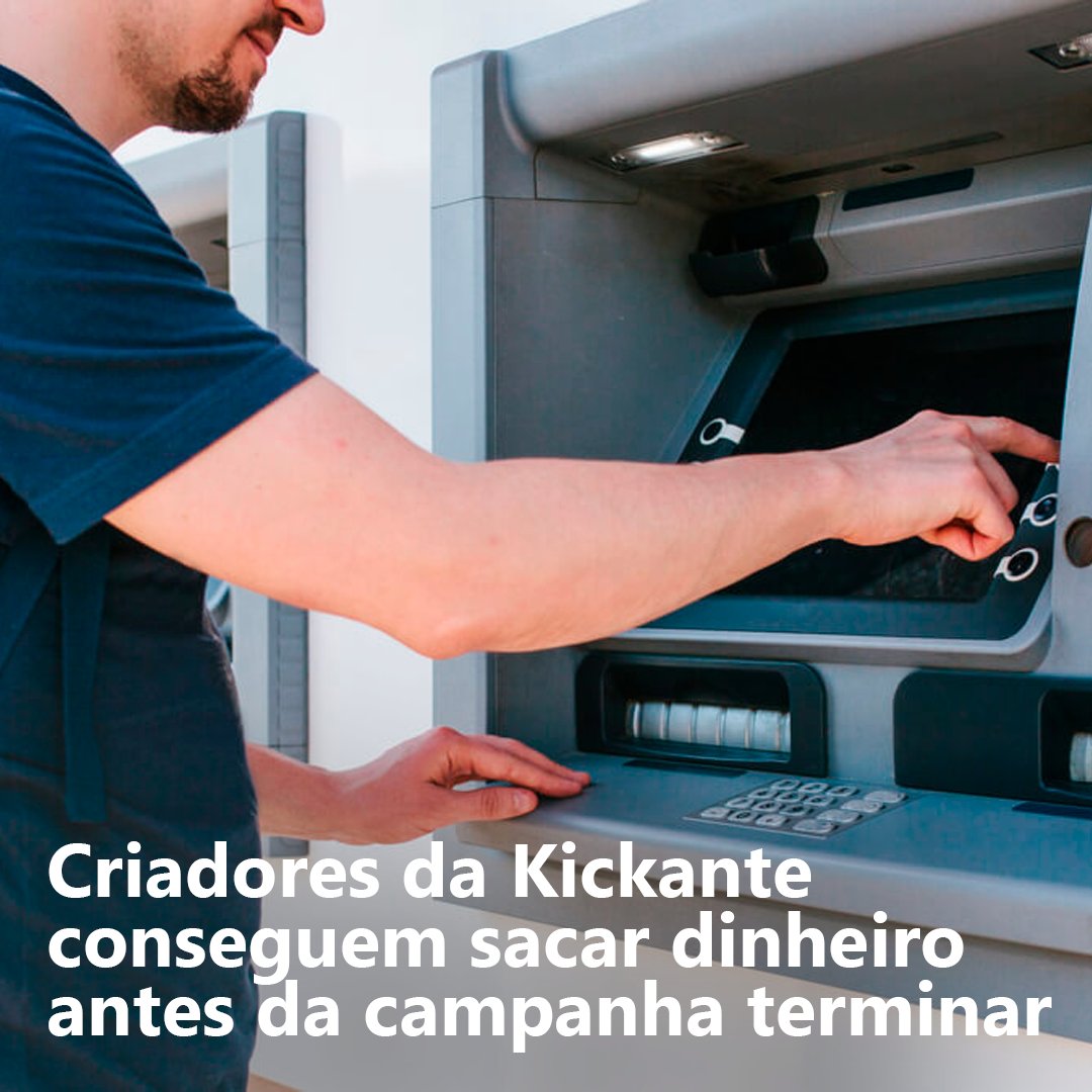 Kickante's tweet photo. Saque antecipado?
Esse é um dos momentos mais aguardados por todo criador de campanha, a hora de finalmente ter na conta todo o montante arrecadado. Diferente de outras plataformas de arrecadação, é possível sacar dinheiro na #Kickante antes mesmo da campanha ser finalizada. https://t.co/vWpF6NyJDg