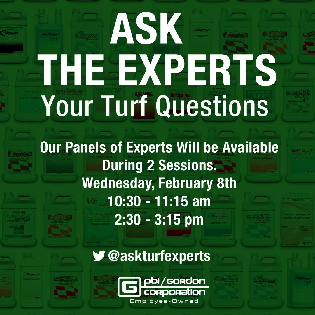 askturfexperts's tweet photo. We're hosting two learning sessions today at booth #2264! We'll address various turf topics and answer all your burning questions. Screenshot the schedule below and be sure to join us! #AskTurfExperts #GCSAAConference #PBIGordonTurf https://t.co/YHor7dLJRU
