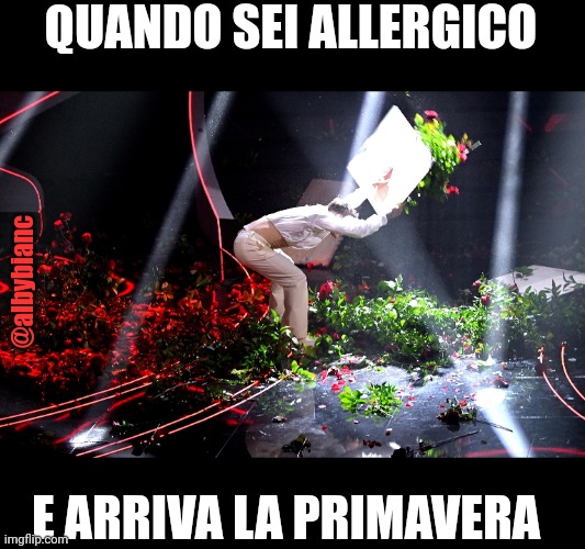 Albybianc's tweet photo. rage against the nature 
#sanremo2023 #Blanco https://t.co/R0Z3ATNH3a