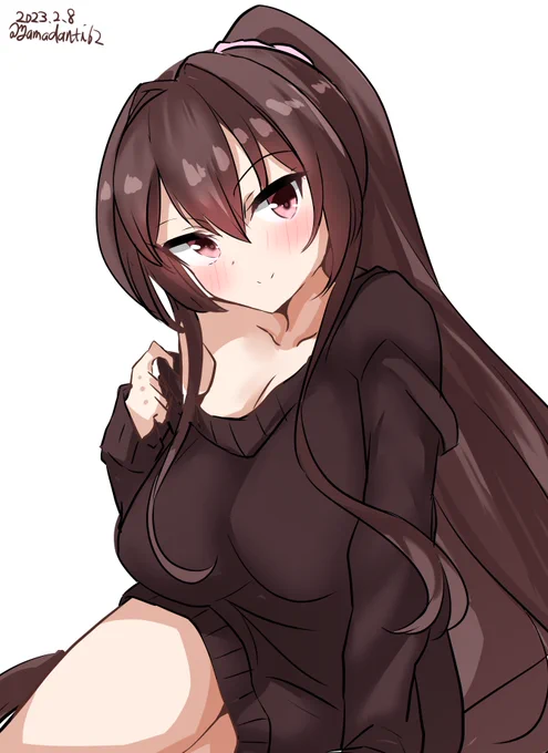 #艦これ版深夜の真剣お絵描き60分一本勝負  #艦これ版真剣お絵描き60分一本勝負_20230208大和さん 