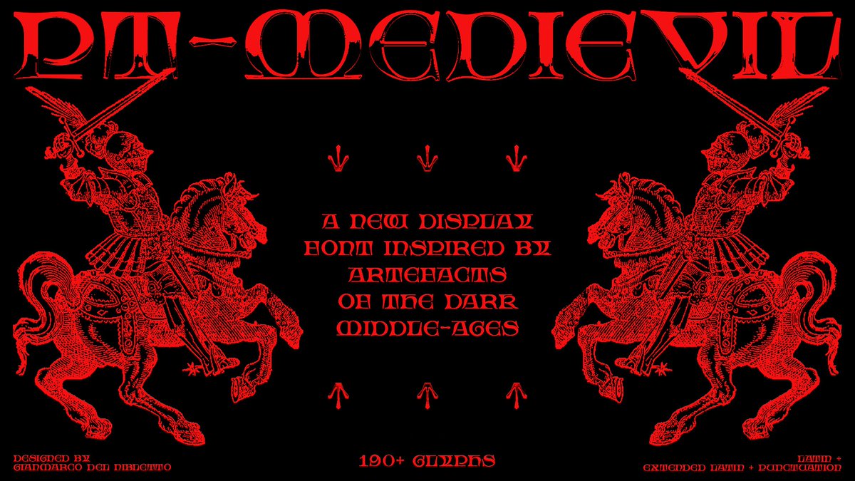 Buy PT MEDIEVIL on <a href="/Gumroad/">Gumroad</a> paupe.gumroad.com/l/PTMEDIEVIL 
#Font #typography #GraphicDesign #typeface