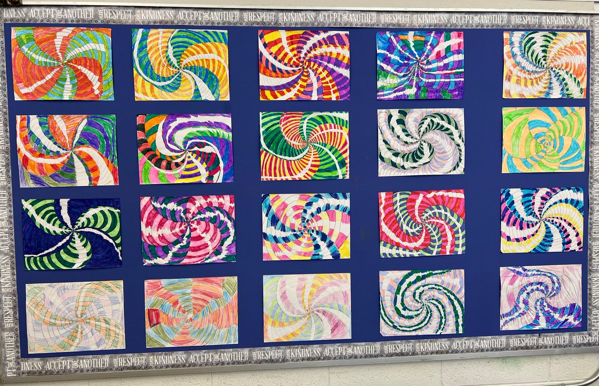 MissJoshi6's tweet photo. The Grade 5/6 class created some beautiful Optical Illusions !! @isegurar @GEDSB #OpticalIlusions #Artists #Creativity https://t.co/QUeVVYHhqz