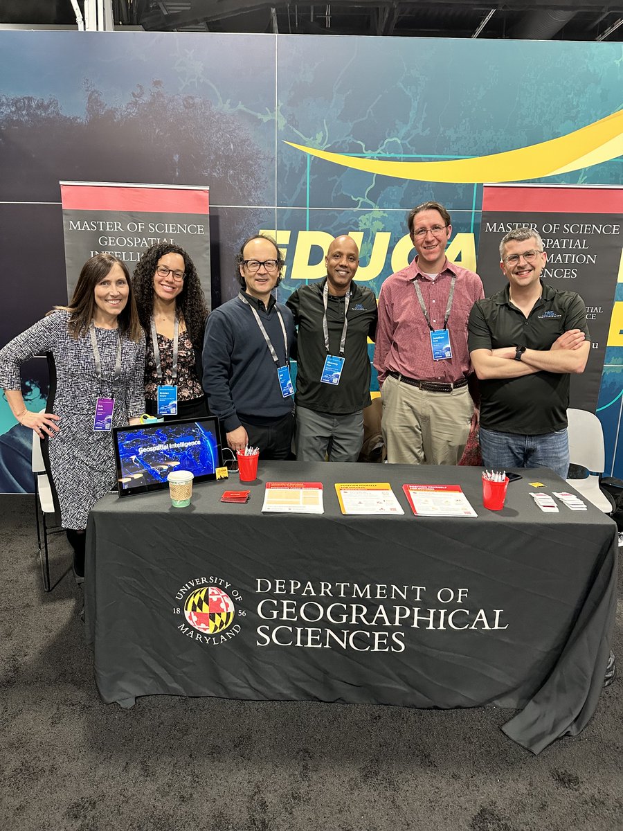 Our MS GIS and GEOINT Programs are at the <a href="/Esri/">Esri</a> Federal GIS Conference today! Come visit us in the Education Zone!