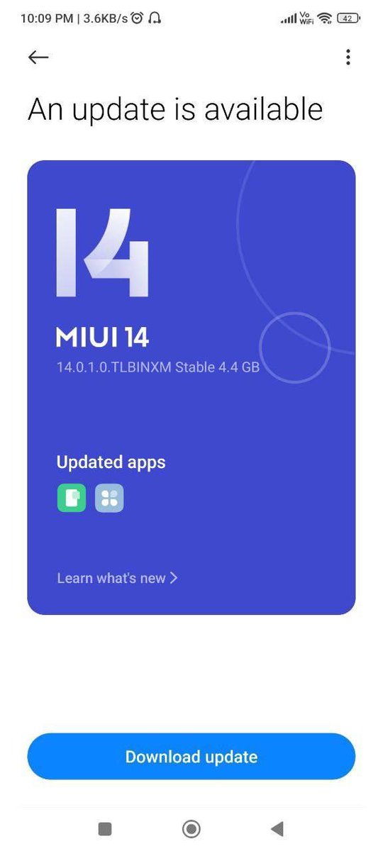 MIUI 14 available for Redmi Note 10 Global Stable V14.0.1.0.SKGMIXM

Device Code 👉 mojito 
Region 👉 global

Recovery ROM🔥bigota.d.miui.com/V14.0.1.0.SKGM…

OTA Apply for V13.0.11.0🔥bigota.d.miui.com/V14.0.1.0.SKGM…

#miui14 #redminote10 #xiaomi #redmi #dotsm #tech