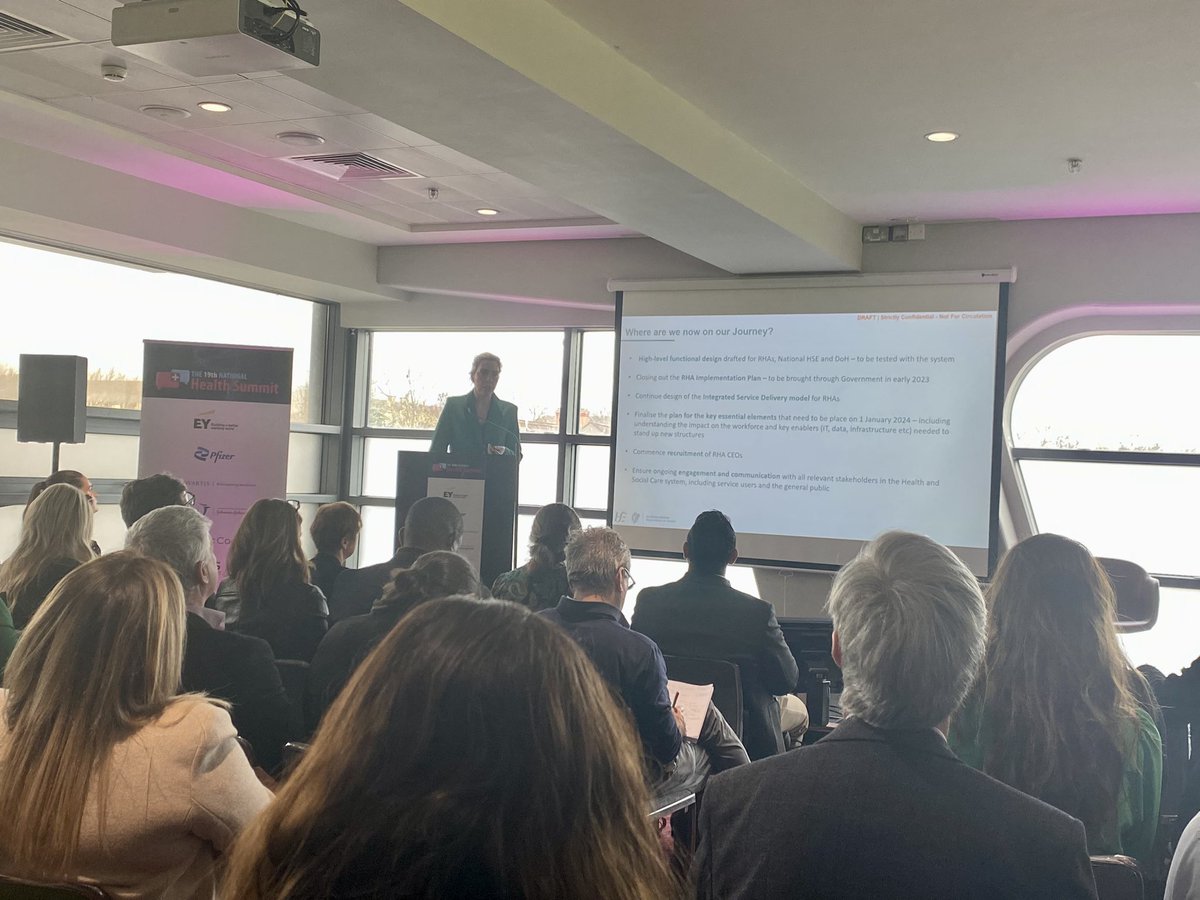 GMcM_'s tweet photo. Great patient-centric discussions today at the @Health_Summits in Croke Park with lots of overlapping themes. A question for all attendees to think about: After listening today, what action are you going to take when you walk out of here today? #HealthSummit23 https://t.co/tlzlMO9Fv9