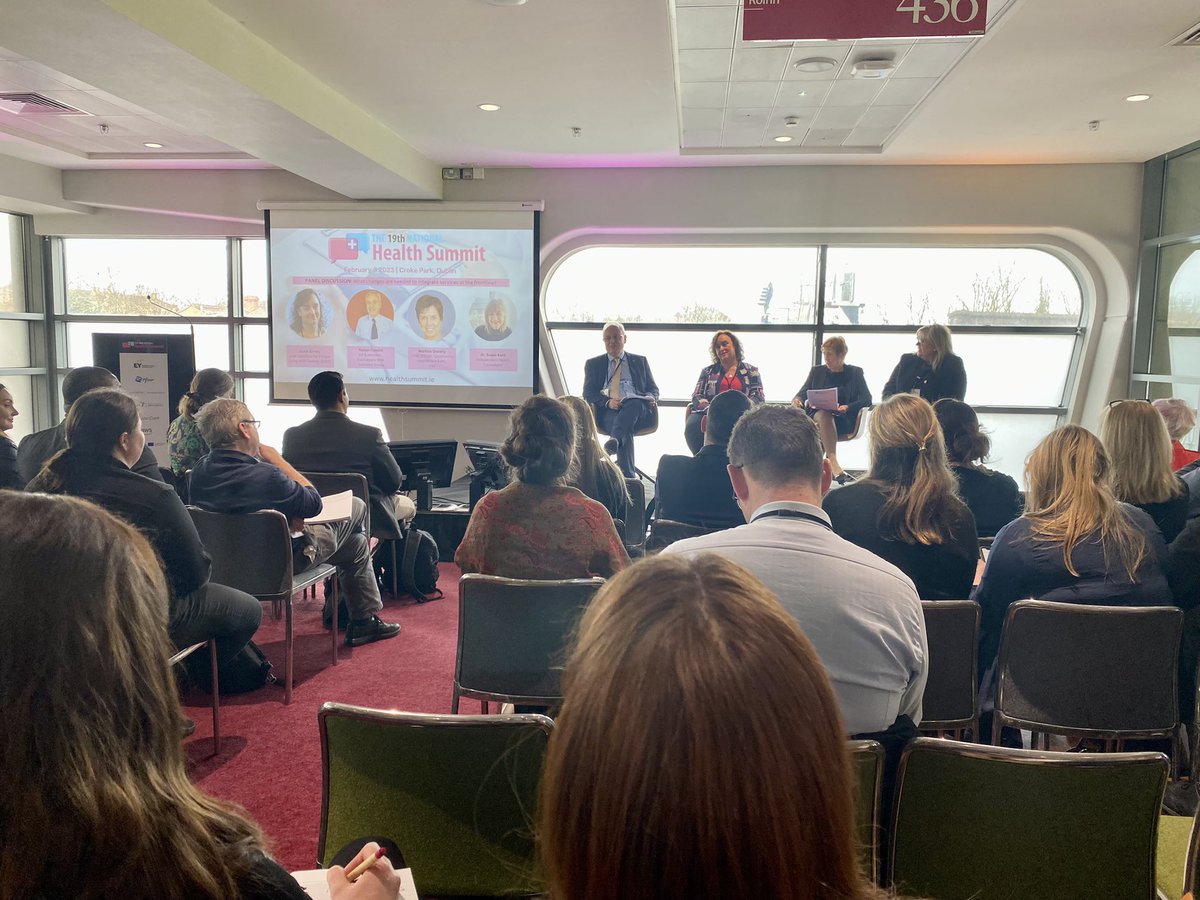 GMcM_'s tweet photo. Great patient-centric discussions today at the @Health_Summits in Croke Park with lots of overlapping themes. A question for all attendees to think about: After listening today, what action are you going to take when you walk out of here today? #HealthSummit23 https://t.co/tlzlMO9Fv9