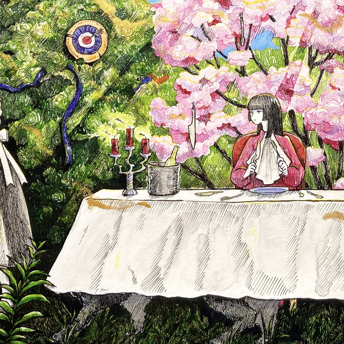 「タグ企画 #一次創作絵師拡散フェス03 に参加しますペンでガリガリと描くのが好き」|迴トヲテツ🎪サーカス展のイラスト
