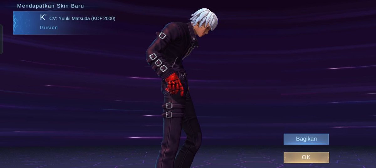 LucasWagness's tweet photo. Hehehe... Dapat skin kof kedua setelah Leona:3

Walaupun mau nya dyrrot sih https://t.co/wLwfsyAKDV