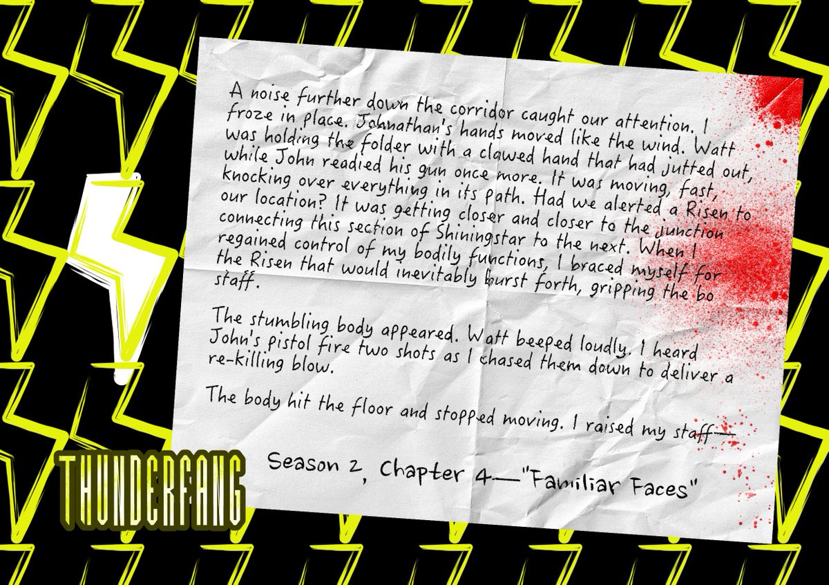 gatlingxyz's tweet photo. THIS FUCKING CHAPTER.
I have been WAITING for you all to get here for SO LONG. It is *this* situation that turns the Shiningstar Arc into a chaotic mess.
You all, S2 of ⚡️THUNDERFANG has *so much* going on. This is only the beginning...
... of the end.
#Starforged #apfic https://t.co/iKZLpadCln