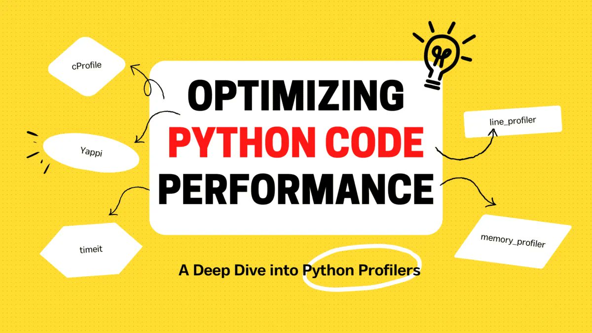 Optimizing Python Code Performance: A Deep Dive into Python Profilers
In this article, we will take an in-depth look at the profilers in Python to assist in optimizing the performance of our code.
#Python #Programming #KDnuggets 
kdnuggets.com/2023/02/optimi…