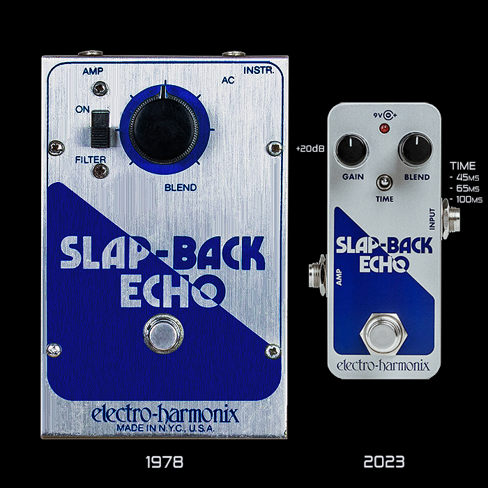 Electro-Harmonix Reboots its BBD Slap-Back Echo as prompted by Josh Scott - guitarpedalx.com/news/gpx-blog/… #elextroharmonix #electroharmonixslapbackecho #slapbackecho #echopedal #delaypedal #guitarpedalx