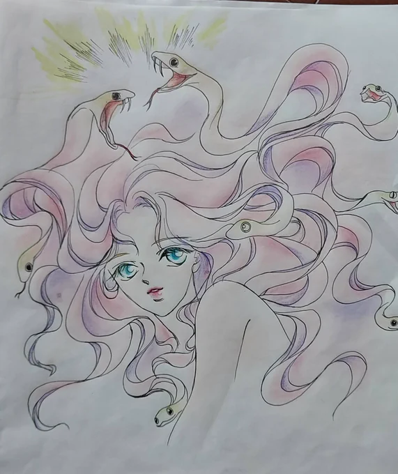 イチマツさんのタグ企画 #一次創作絵師拡散フェス03 に参加させていただきます 水彩・パステルなどで、アナログイラスト描いてます よろしくお願いいたします