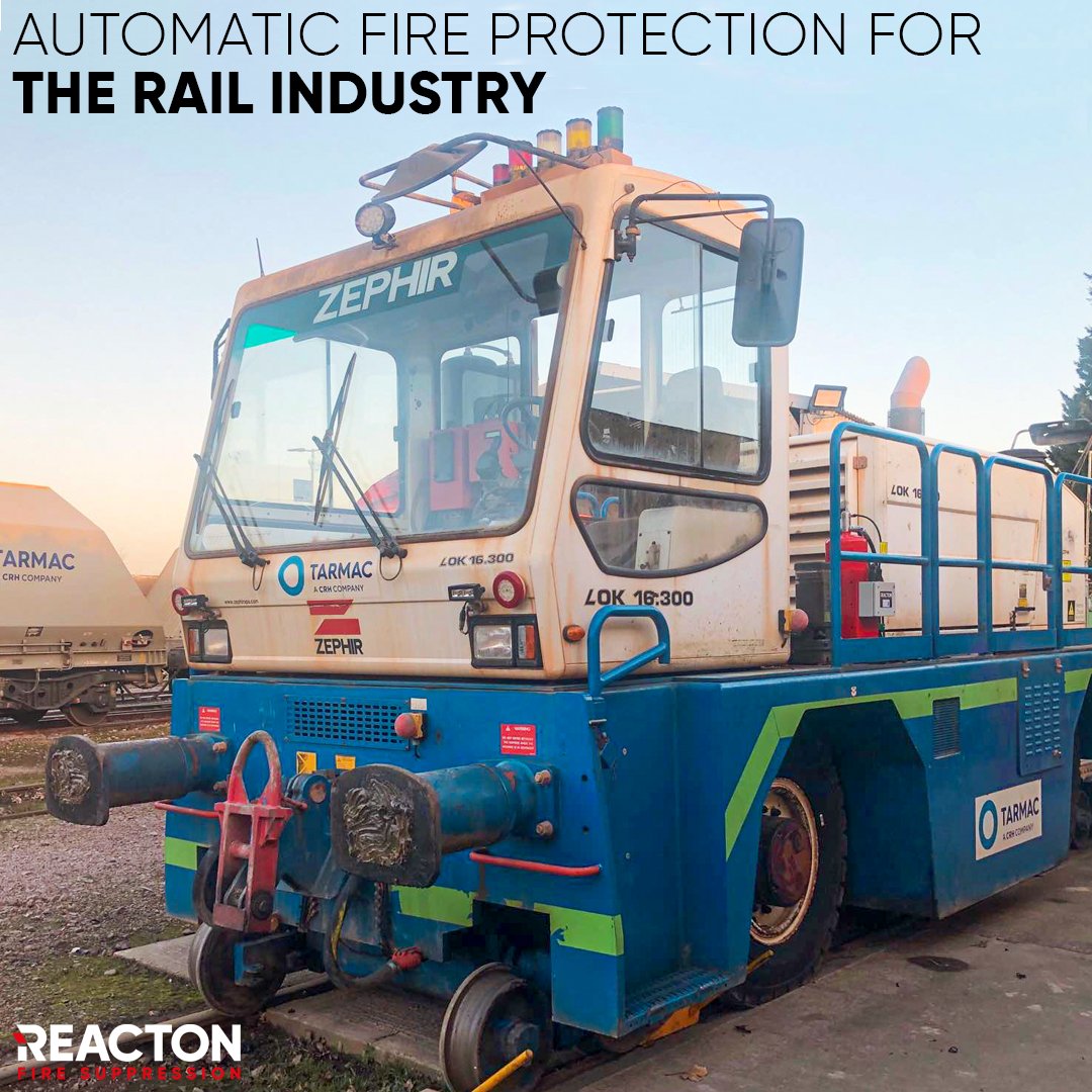 Reacton's automatic fire suppression systems provide total asset coverage and target high-risk areas. This is particularly important for the rail industry as there are many fire risks and without effective targeting, it can leave the asset to be vulnerable to fires.