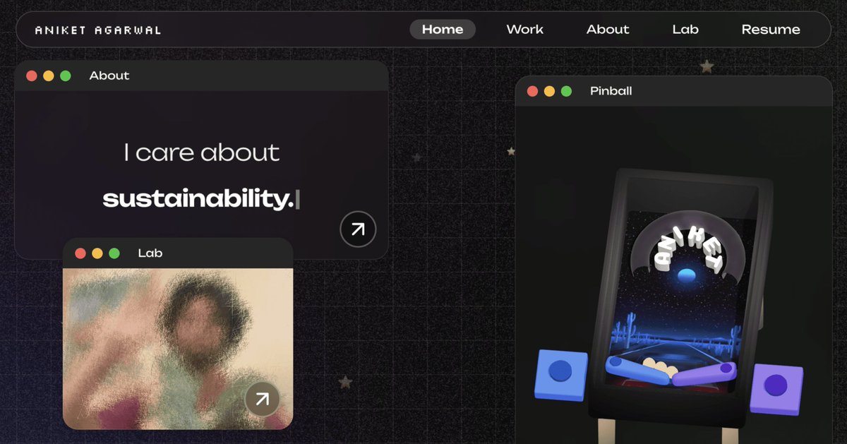 framer's tweet photo. It's a new week and our gallery just got a fresh update with stunning new sites by @a_knee_cat, @agolombardo, @tiagocortezi &amp; @popless_hq

Take a look! 🔗 https://t.co/Db831MRvsD https://t.co/wgplTV8JFJ