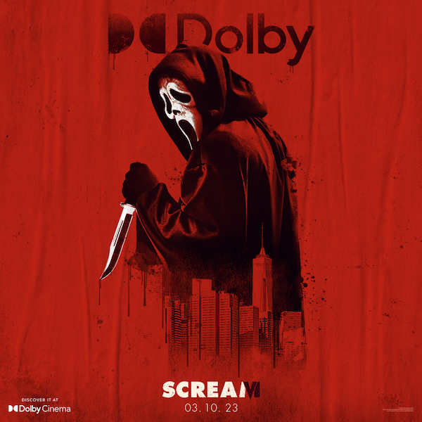 This is unlike any other Ghostface. See #ScreamVI at a #DolbyCinema near you on 3.10! @ScreamMovies tickets now on sale #nowplaying dolbylabs.co/ScreamVI #whattowatch #sneakpeak #horrormovies