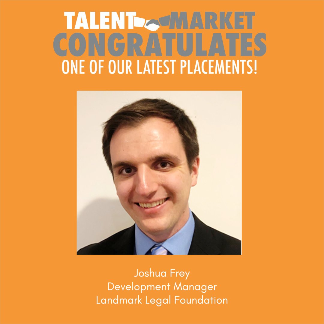 TalentMarket's tweet photo. 🎉🎉Congrats to recent Talent Market placement, Joshua Frey, for joining @LandmarkLegal as their Development Manager where he works from a virtual office!🎉🎉
#talentmarketplacement #libertyjob #virtualjob #developmentjob https://t.co/9yRTUchDhT