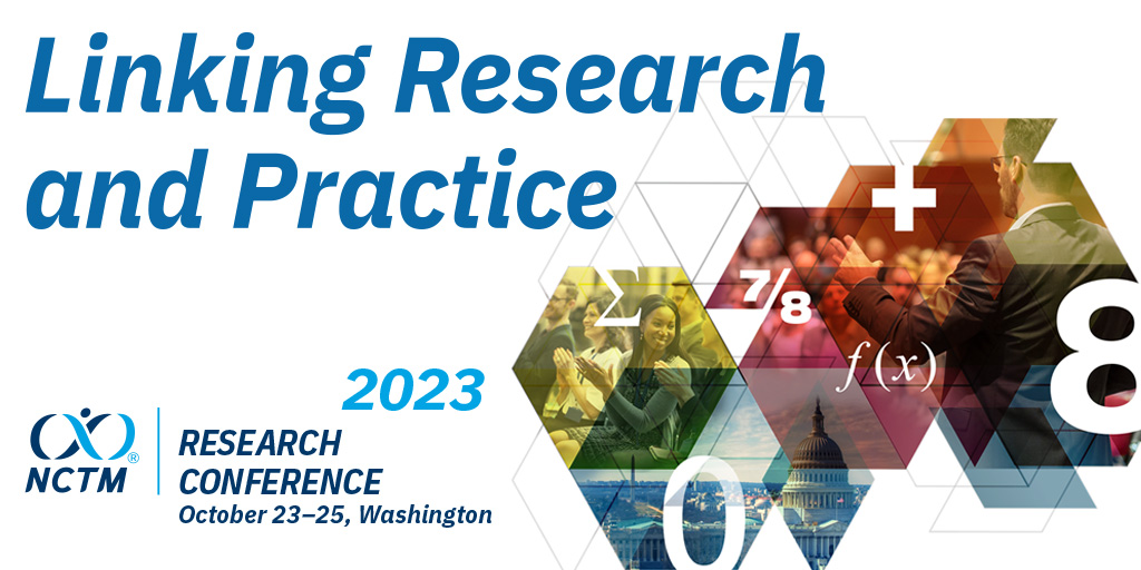 NCTM's tweet photo. The Call for Proposals for the 2023 Research Conference is now open!
Session types include Research Reports, Poster, Symposium, and Interactive sessions. Full details on the submission process can be found here: https://t.co/SVIqFAOSE8
#mathedresearch #mathed #mtbos #iteachmath https://t.co/qjrl0MqTg6