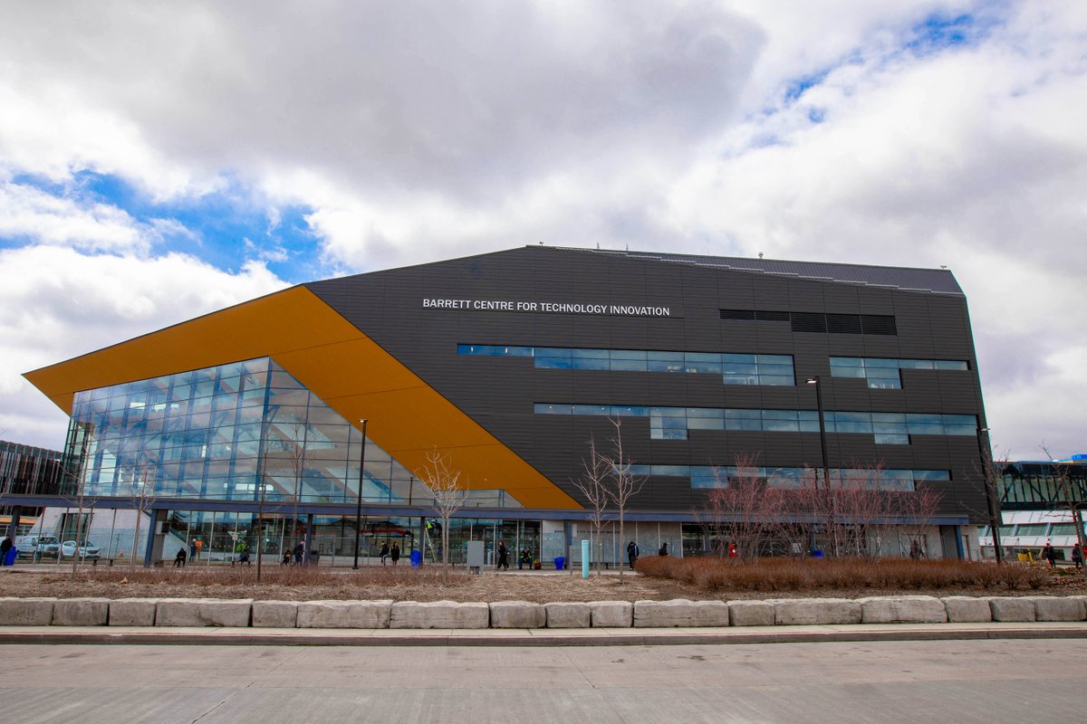HumberPoly's tweet photo. A warm welcome to those attending #EVIT2023 at the Barrett Centre for Technology Innovation today! We are excited to follow along as @ElectricAutonmy &amp; @NGen_Canada bring together the brightest minds working to accelerate and transform electric vehicle manufacturing in Canada. https://t.co/k7OVExiZ7Z
