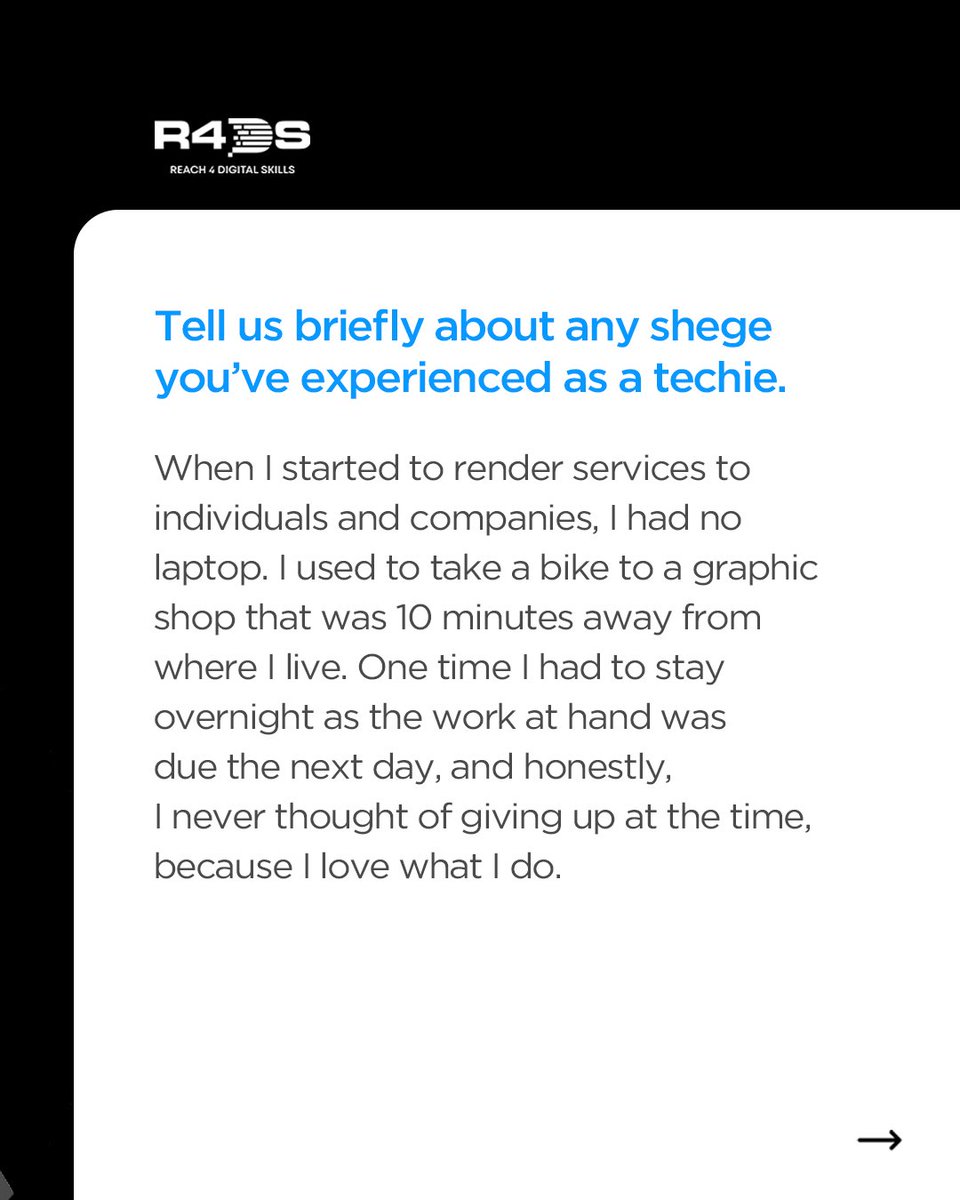 r4digitalskills's tweet photo. Tech can be hard, but our resolution is fiercer! #BreakingNews #shegechronicles #r4ds #reach4digitalskills #trending #techstories https://t.co/w5m0CHPLXO
