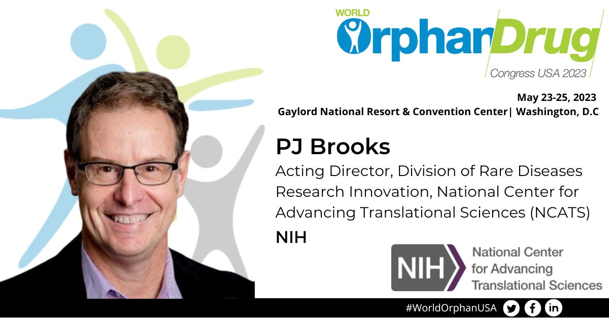 OrphanConf's tweet image. New Speaker Announcement!

PJ Brooks, Acting Director, Division of Rare Diseases Research Innovation, National Center for Advancing Translational Sciences (NCATS), at @NIH, has joined #WorldOrphanUSA!

Join PJ, this May in Washington, DC, to learn more: bit.ly/3BdTs9g
