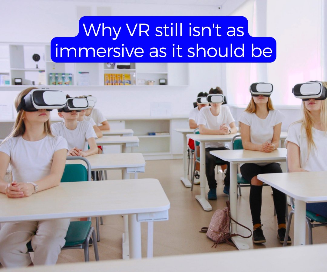 Want to learn more about the differences between VR headsets &amp; immersive spaces? 

Read our latest blog post about why VR still isn’t as immersive as it should be here👉 immersivereality.co.uk/vr-immersive/ 

#virtualreality #vr #immersivetechnology #immersive #immersivetech #education