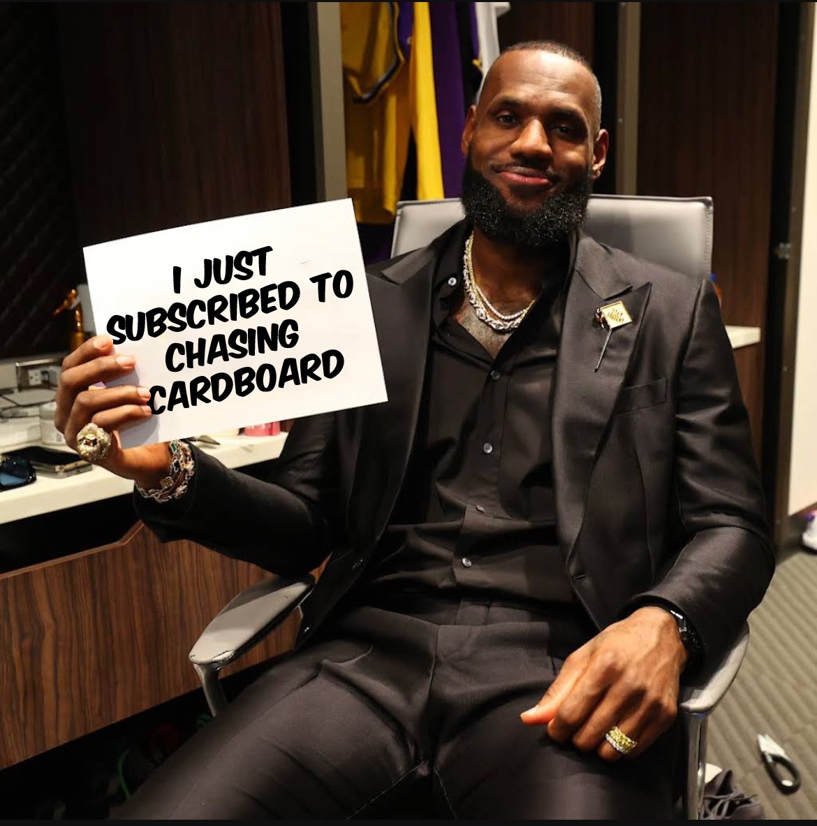 ChasingCardsTV's tweet image. Congrats Lebron! And thanks for the sub! #growtheshow #keepchasing