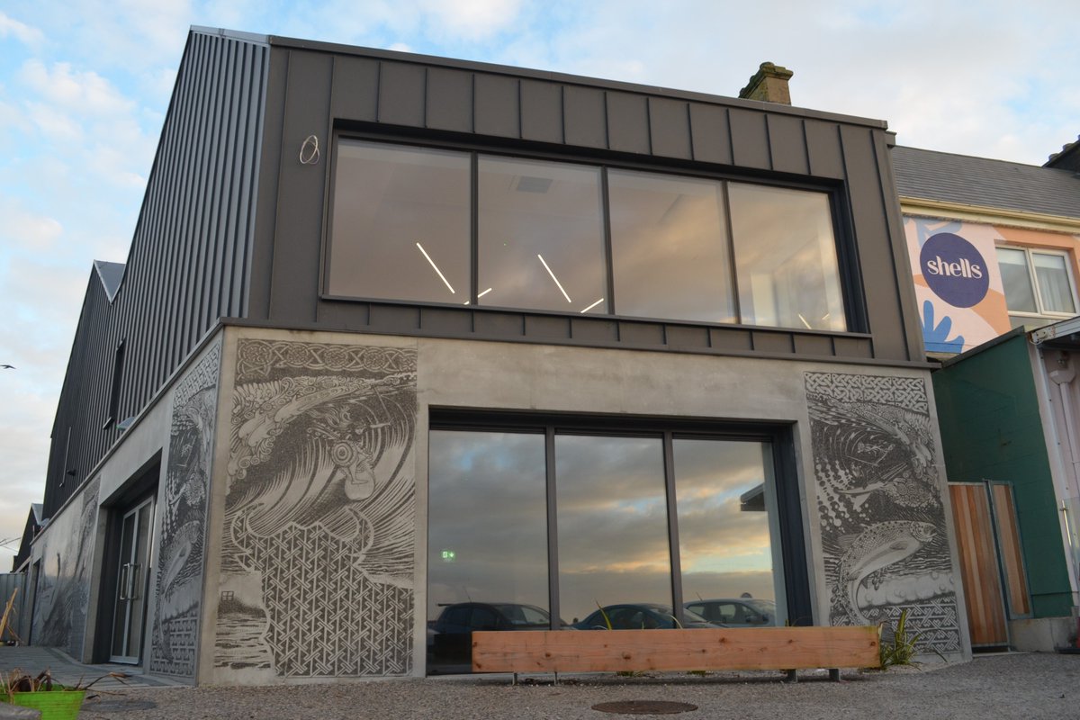 floodprecast's tweet photo. Shortlisted in Element Category in the Irish Concrete Society Awards 2023!! Wish us luck for March 26st! Precast Walls Panels with Acid etched designs by a local artist Barry Britton #ConcreteAwards #PrecastConcrete #Offsite #Construction  #ArkenConstruction #NationalSurfCentre https://t.co/FZKcvy3T5T