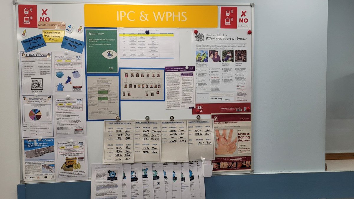 We have been working on our #WPHS in @NHSGrampian Theatres. Focusing on monthly topics a shining a spotlight on safety aspects. this month is #sharpssafety and eToolbox talks. - GB #proudtobenhsg #healthandsafety #nhsgtheatreacademy 💙