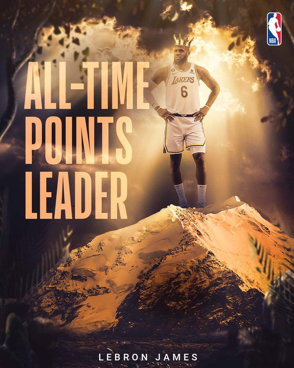 arsemuhi's tweet photo. Today the King made it from the long run. Congrats and hats off to the New NBA All-Time leading scorer @KingJames🏀🥇👑🎉 https://t.co/APuFKuluw5