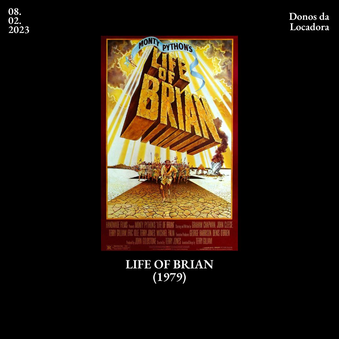 donosdalocadora's tweet photo. A Vida de Brian (Life of Brian) - 1979
Diretor: Terry Jones
País e duração: Reino Unido - 94 minutos
Gênero: Comédia
Disponível na @NetflixBrasil, @netmovies e @LookeBrasil 

#lifeofbrian #avidadebrian #satira #terryjones #montypython #humorbritanico #comedia #religiao https://t.co/j2E2bdZDPH