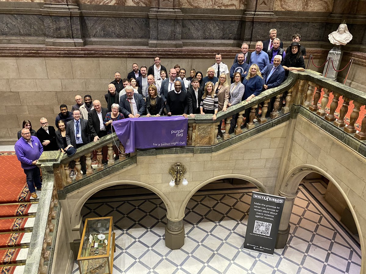 richardseyre's tweet photo. Celebrating our 10th year of @PurpleFlagATCM for #teamsheffield https://t.co/gXEtLu6B6W
