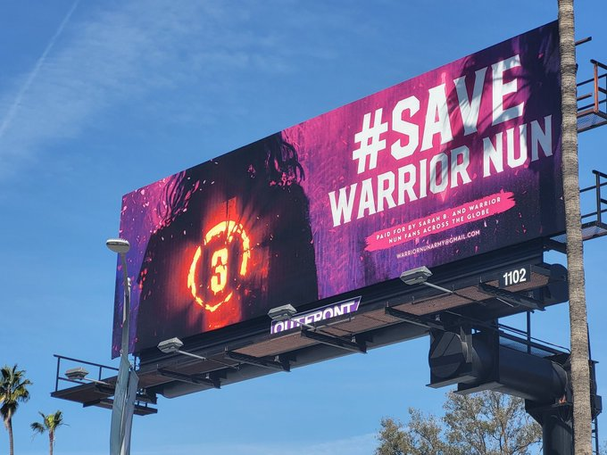 In case you and your team haven't heard <a href="/DrewBarrymoreTV/">The Drew Barrymore Show</a> a massive campaign on Twitter is lead to #SaveWarriorNun nearly 10Mill tweets in just 2 months of its cancellation by Netflix! We would love for you to look into this and help bring it to other platforms DREW HELP OUR NUNS