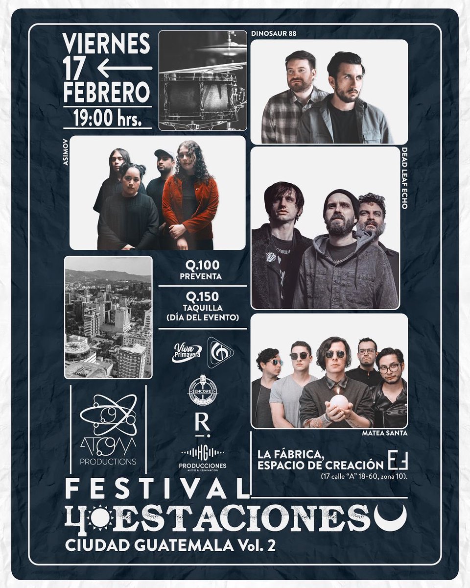 4 Seasons Festival just announced in Guatemala City #Guatemala <a href="/gildamaria__/">Gildamaría Herrera</a>