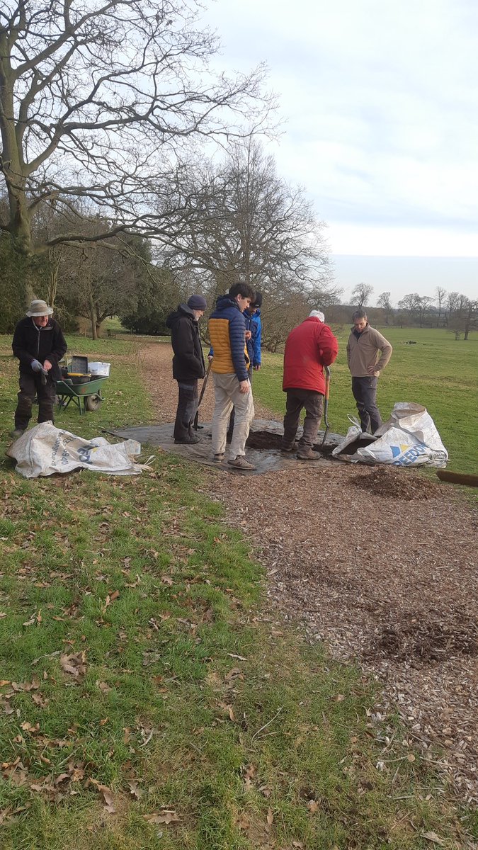 TLSBigDig's tweet image. A good day @NTBeningbrough today, investigating ahead of the exciting garden development later this year. Here all gathered round the last pit of the day!