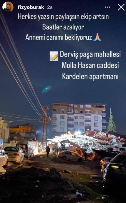 borsakahini's tweet photo. 🚨ACİL RT !! 

Bir arkadaşımızın annesi burda 3 gündür haber alamamışlar 

Derviş paşa Mah Mollahasan Cad No 1 İslahiye Gaziantep https://t.co/pqDt6MR683