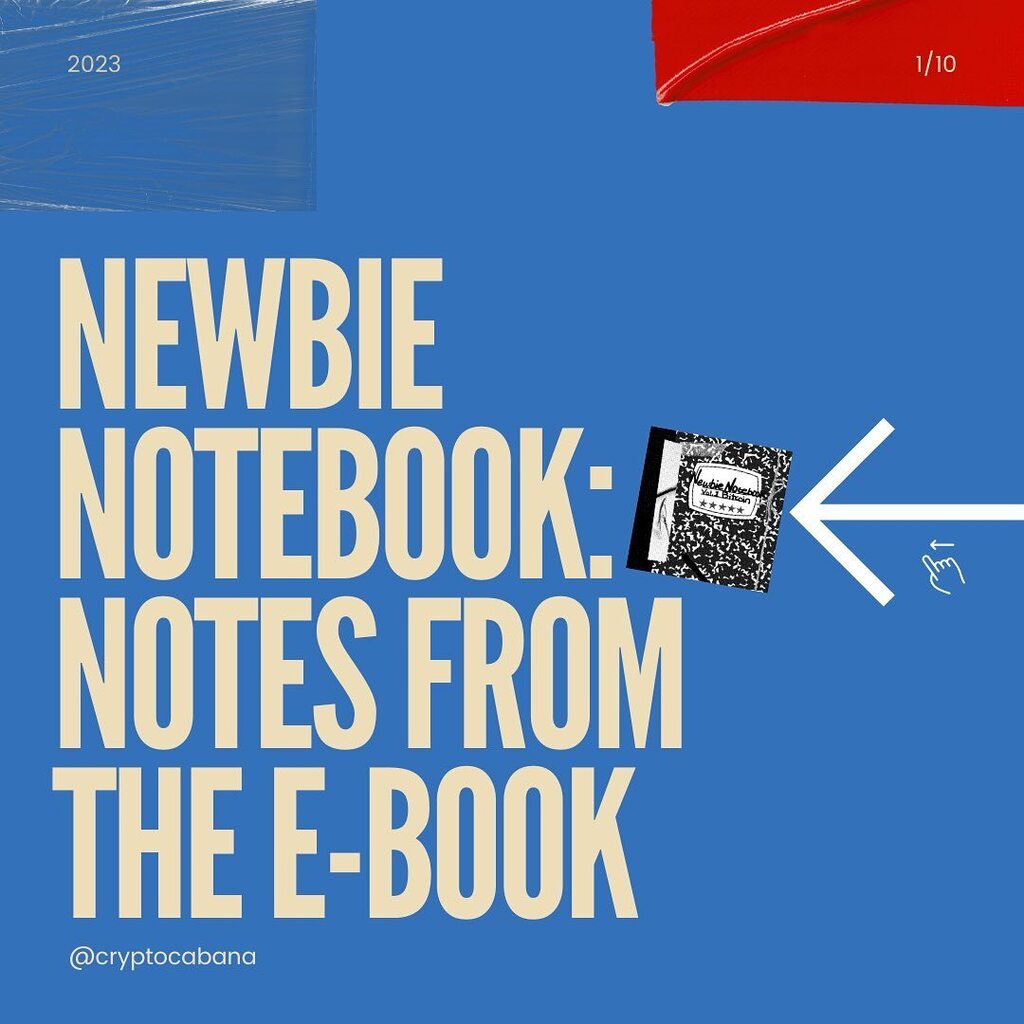 cryptoxcabana's tweet photo. Notes 📝 
from Newbie Notebook 

https://t.co/B0FHJKRvEt

Check out Newbie Notebook 

On sale this month for $11 

.
.
.
#Bitcoin
#Cryptocurrency
#Decentralization
#Blockchain
#FinancialFreedom
#DigitalCurrency
#CryptoRevolution
#SolvedTheProblem
#Financ… https://t.co/MdyGsc1r5H https://t.co/v1AvxBblve
