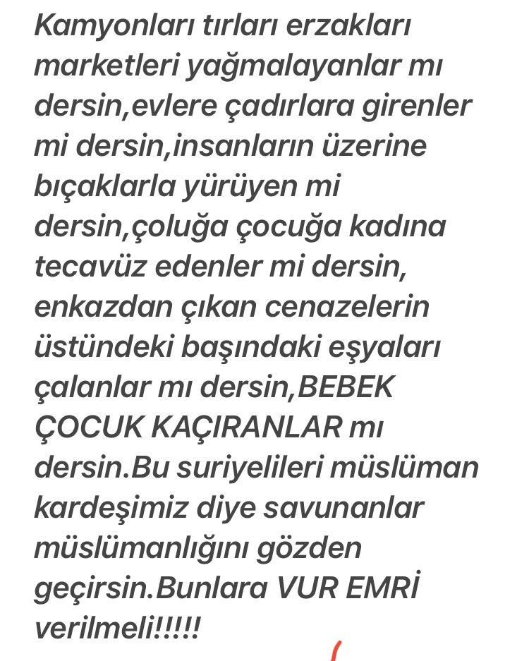 YETER!!
Suriyeliler #VurEmri  #babalatv