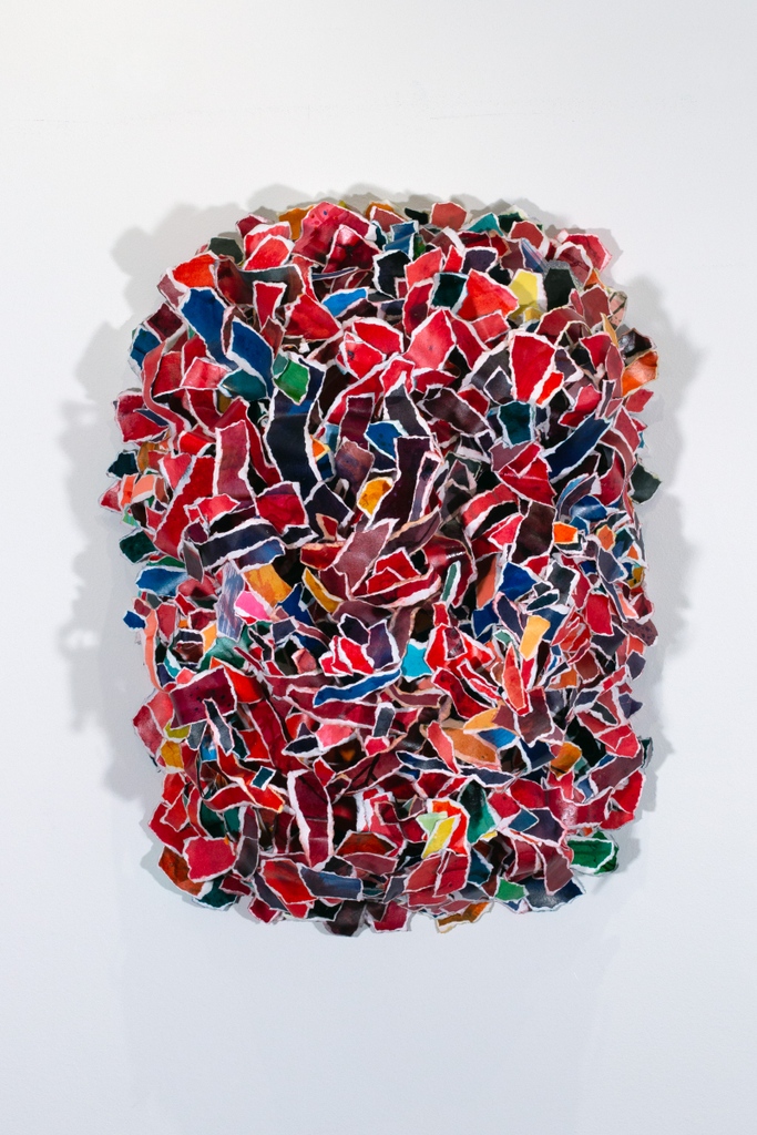 JSossinka's tweet photo. outgrow II. 2022, Collage: Tusche auf Papier, ca. 65 x 80 x 35 cm https://t.co/mXlxDPZf5V
