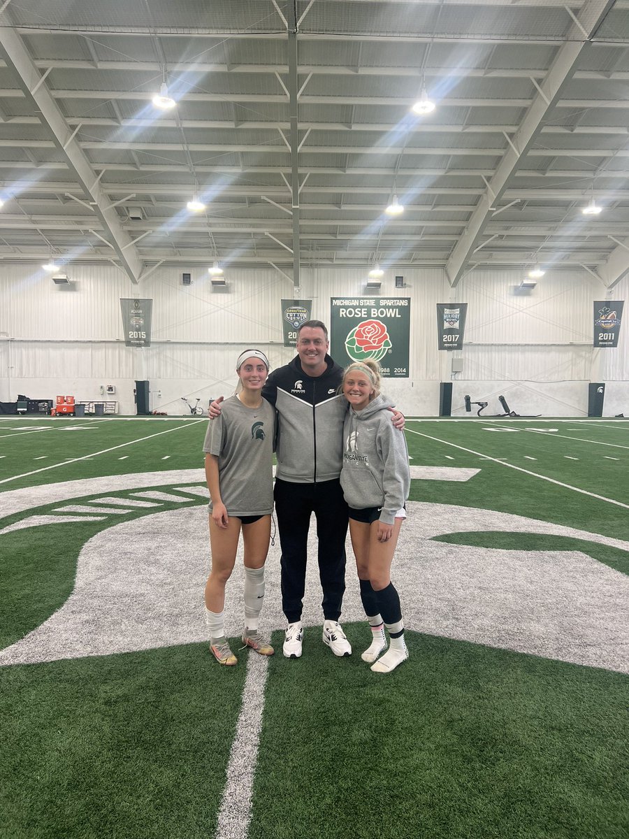 So great to go to the MSU camp last weekend and work with the amazing coaches and future teammate! I learn so many new things from these coaches each time. Couldn’t be more happy to be here in 2024!! <a href="/MSU_wsoccer/">Michigan State Women's Soccer</a> <a href="/JKHosler/">Jeff Hosler</a> <a href="/MSUCoachRomo/">Gabe Romo</a> <a href="/Coach_MegLink/">Megan Link</a>