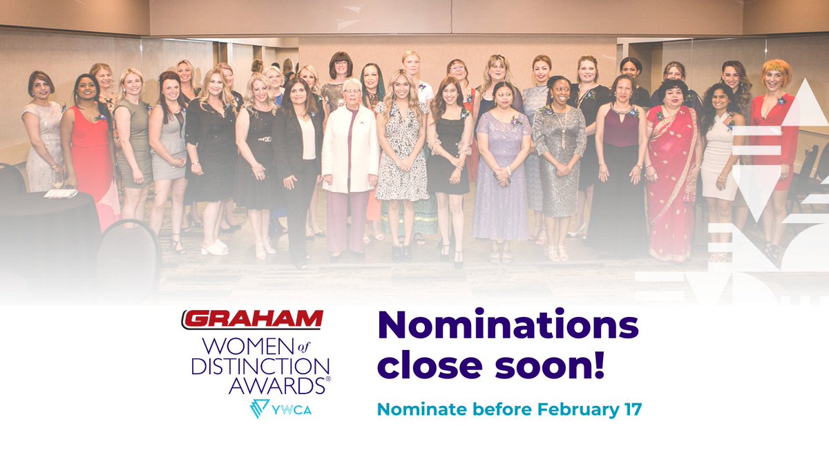 Nominations for <a href="/GrahamBuilds/">Graham Construction</a>'s Women of Distinction Awards are closing Friday, February 17. 

Don't miss your chance to shine a light on an influential woman in your community!
Visit the link in our bio or our website to get started today!

#grahamcares #yxe