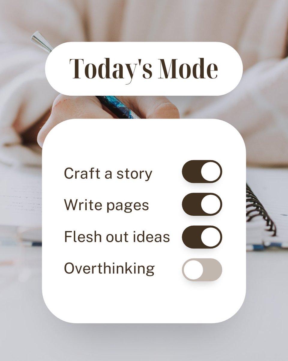 HasmarkServices's tweet photo. Unleashing creativity one word at a time π
Are you feeling this?π‘Let us know!
Let's share our stories and support each other in the comments below!
#WriteOn #CreativeMinds #WritingCommunity #WritingJourney #InspirationDaily #HasmarkPublishing #indieauthors #selfpublishing https://t.co/64fwribNDg