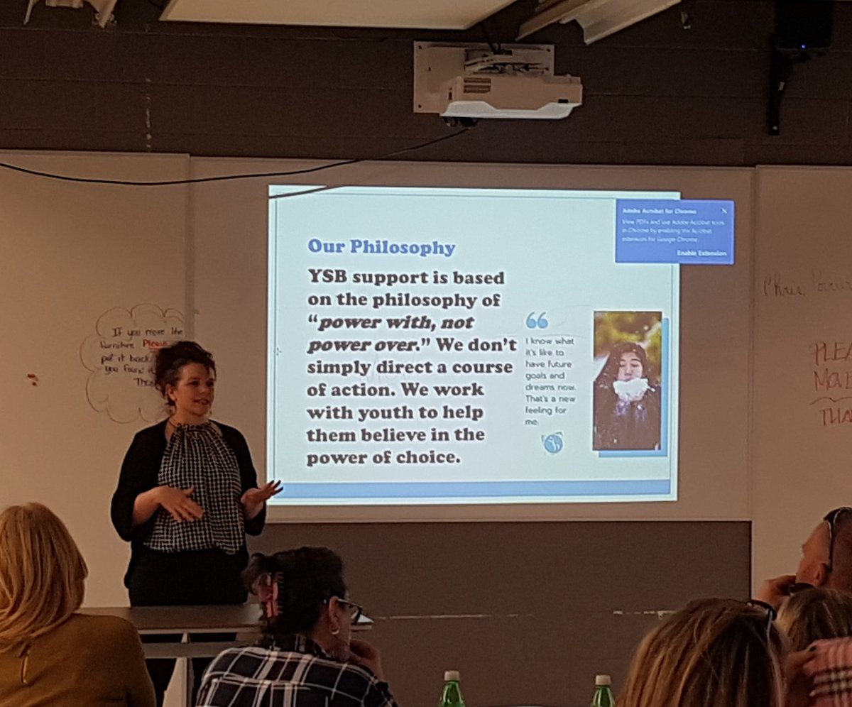 Many thanks to Suzy Fraser from <a href="/ysb_bsj/">Youth Services Bureau</a> for presenting to staff about their many community services that can be so helpful for some of our Ss. The presentation was very informative. 
<a href="/McHughEduCentre/">M.F. McHugh Education Centre</a>