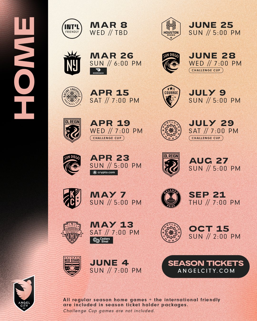 Angel City FC on Twitter "Mark your calendars, it's game time! Click